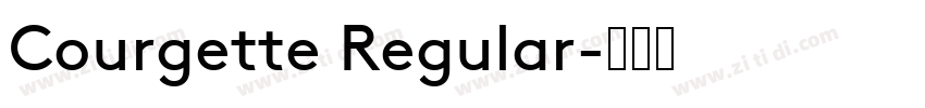 Courgette Regular字体转换